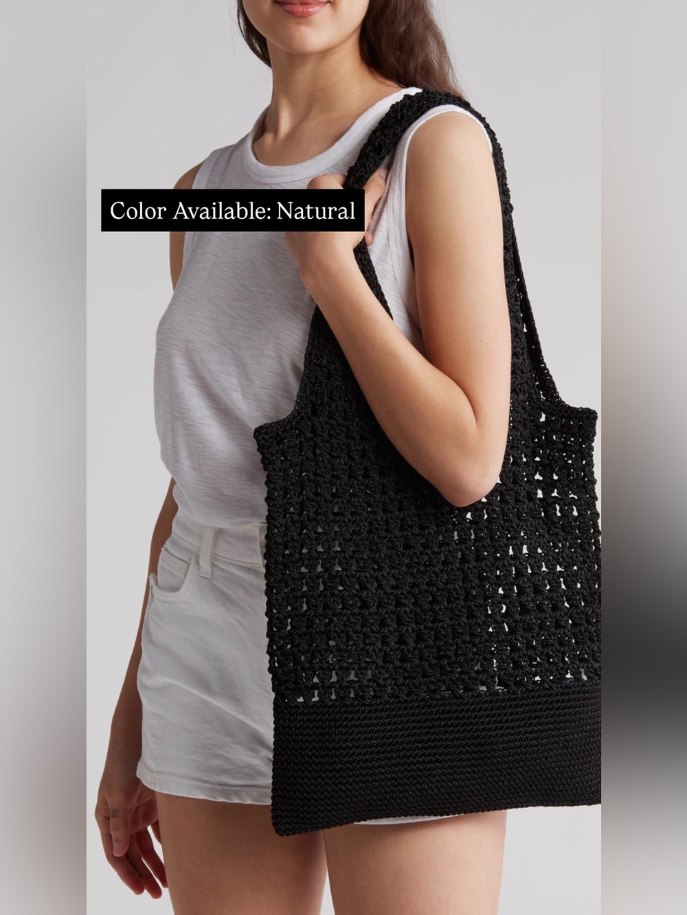 Open Weave Tote Bag